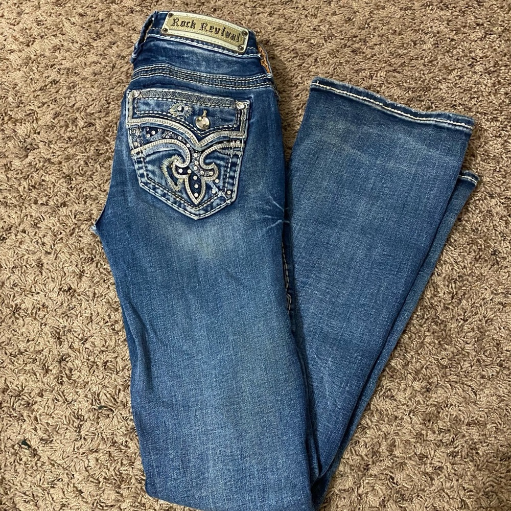 Rock Revival low-rise boot cut jeans